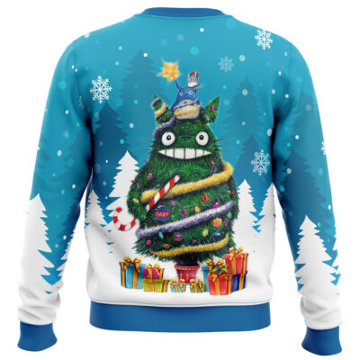 Alternative view of Totoro Festive Spirit Ugly Christmas Sweater