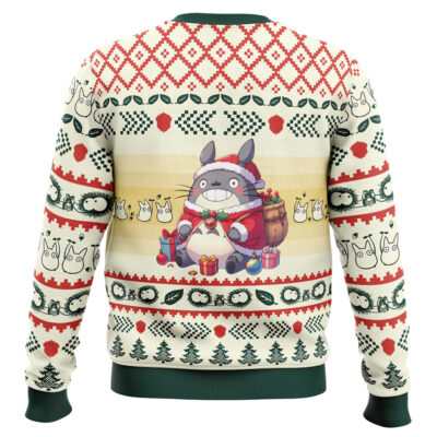 Alternative view of Totoro Holiday Cheer Ugly Christmas Sweater