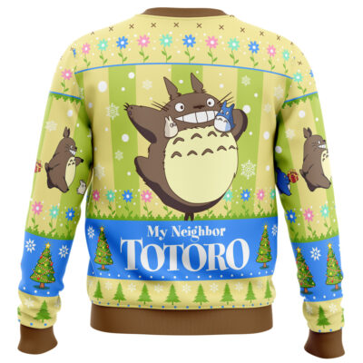 Alternative view of Totoro Jolly Holiday Ugly Christmas Sweater