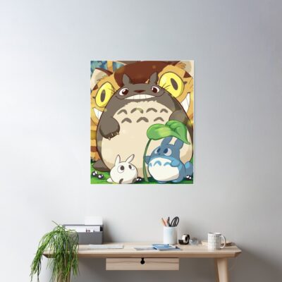 Alternative view of My Neighbor Totoro Fanart Poster