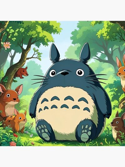 Alternative view of My Neigbor Totoro Throw Pillow