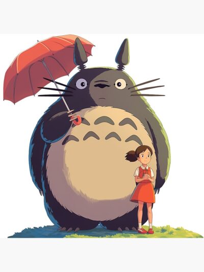 Alternative view of Forest Spirit Totoro Throw Pillow