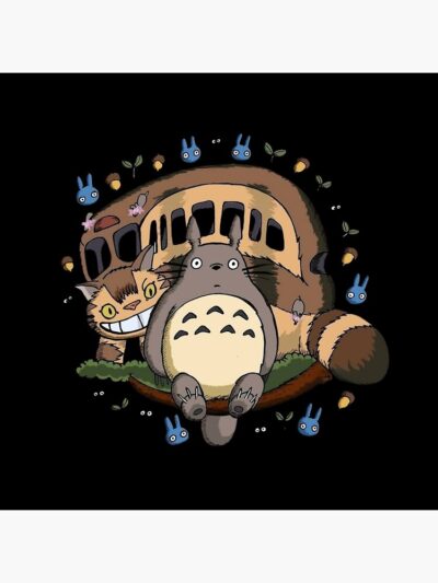 Alternative view of The Bus Cat From Totoro Throw Pillow