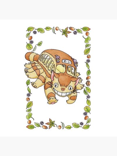 Alternative view of Cat Bus Throw Pillow