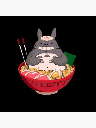 Alternative view of Totoro Ramen My Neighbor Totoro Throw Pillow