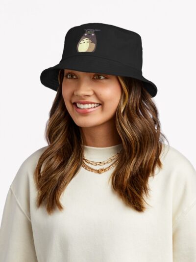 Alternative view of Totoro Otaku Totoro Manga Nami Bucket Hat