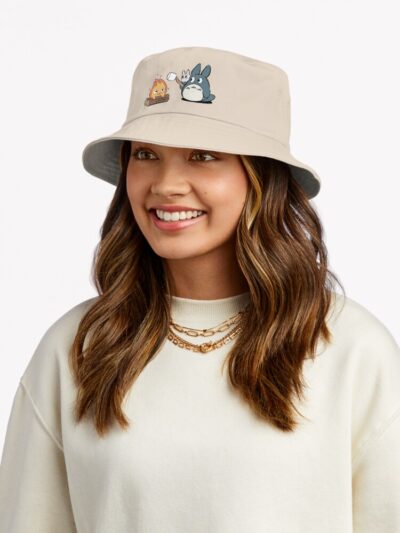 Alternative view of Marshmallow Totoro Bucket Hat