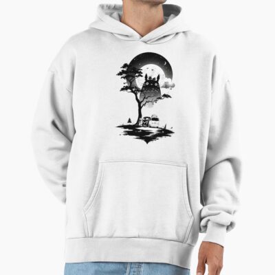 Alternative view of Totoro And The Moon Hoodie