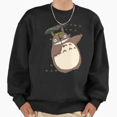 Alternative view of Forest Magic A Cute And Retro Totoro Sweatshirt